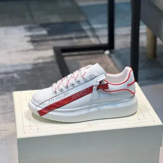 Alexander McQueen Oversized Sneaker White Red Stripe Lifestyle Sneakers