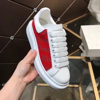 Alexander McQueen Oversized Sneaker White Red Textile Lifestyle Sneakers
