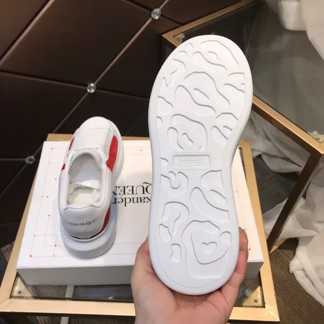Alexander McQueen Oversized Sneaker White Red Textile Lifestyle Sneakers 3
