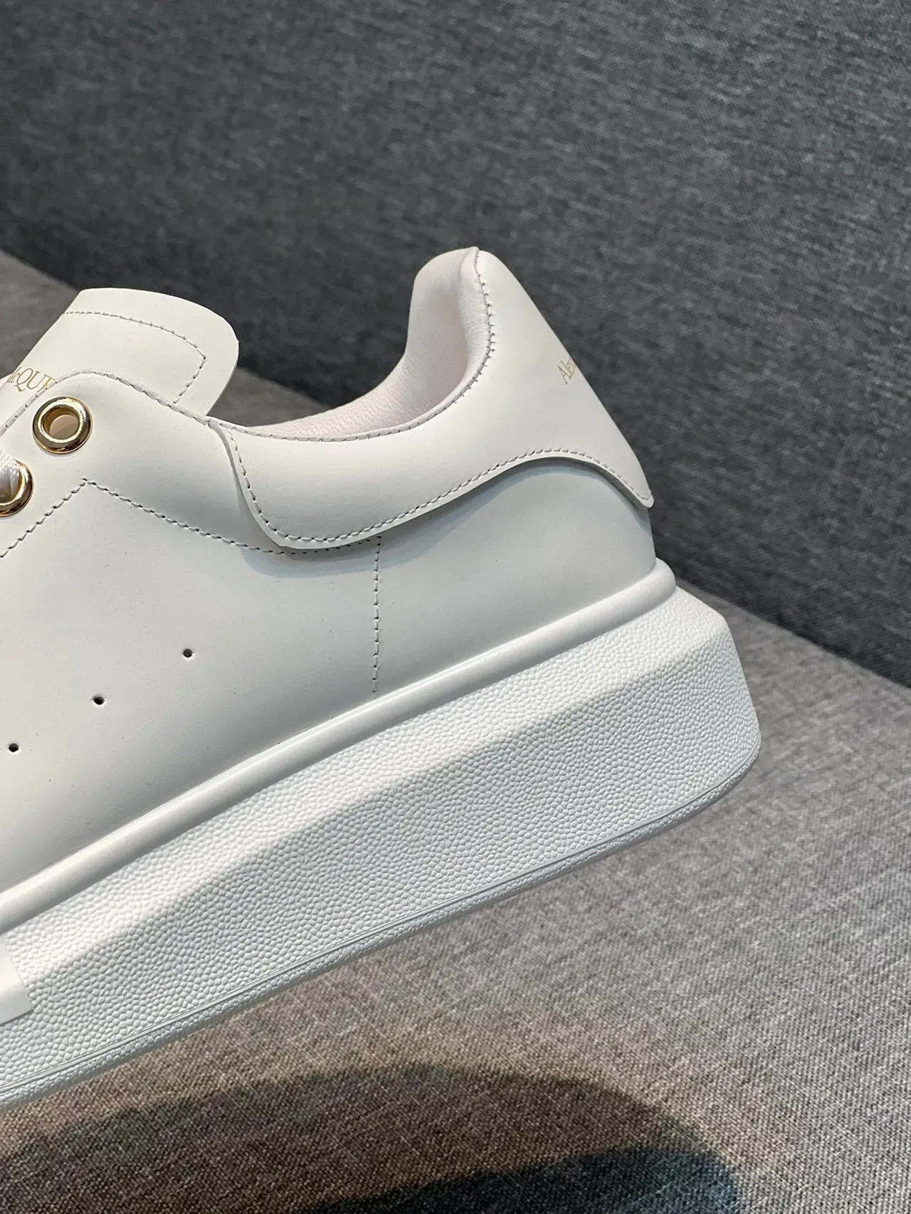 Alexander McQueen Oversized Sneaker White Studded Platform Lifestyle Sneaker 8