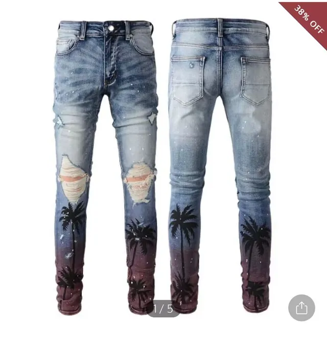 Amiri Jeans dégradés à l'Ombre de Palmier slim-fit 2