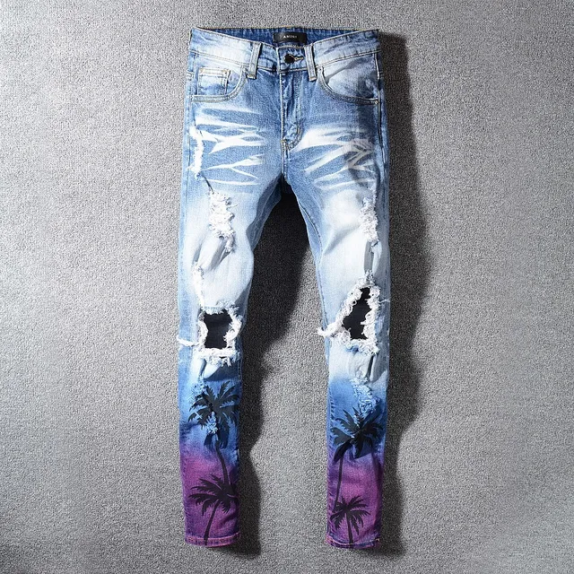 Amiri Jeans dégradés à l'Ombre de Palmier slim-fit 16
