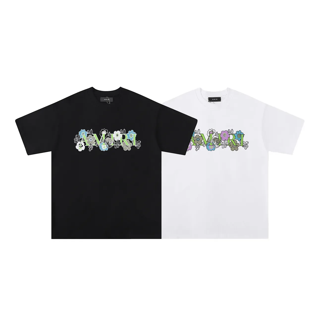 Amiri Floral Logo Graphic T-Shirt 6