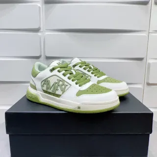 Amiri MA Court White and Light Green Lifestyle Sneakers