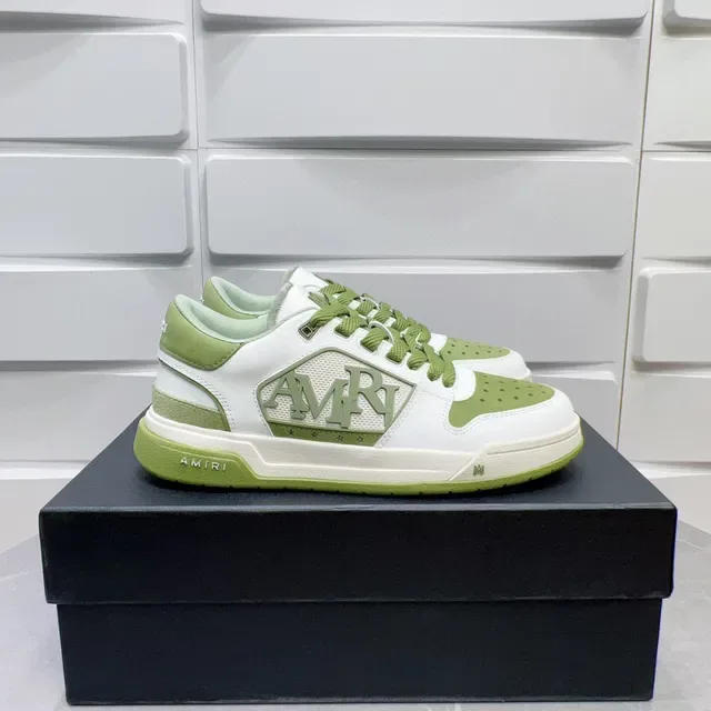 Amiri MA Court Blanc et Vert Clair Lifestyle Sneakers 2