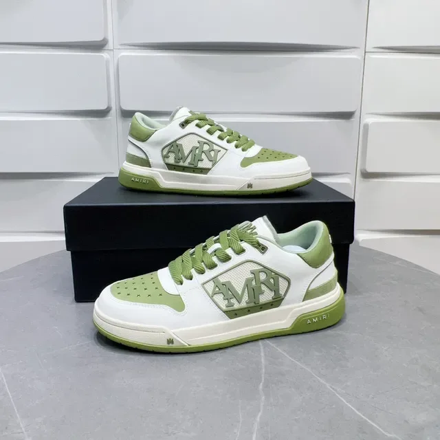 Amiri MA Court Blanc et Vert Clair Lifestyle Sneakers 3