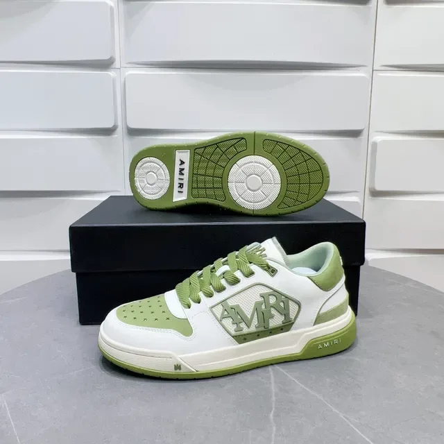 Amiri MA Court Blanc et Vert Clair Lifestyle Sneakers 4