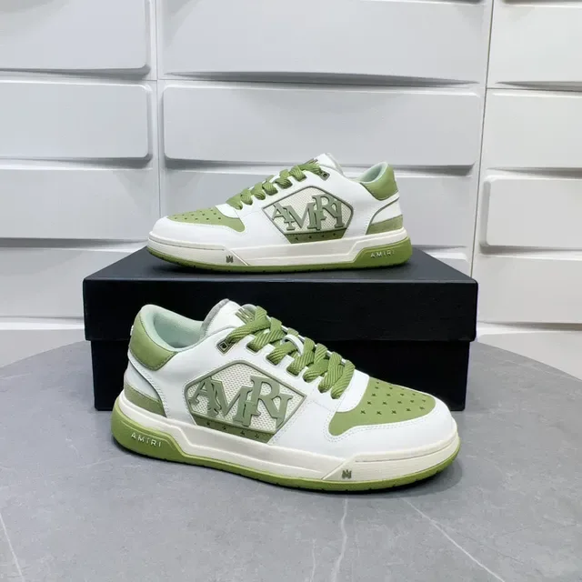 Amiri MA Court Blanc et Vert Clair Lifestyle Sneakers 5