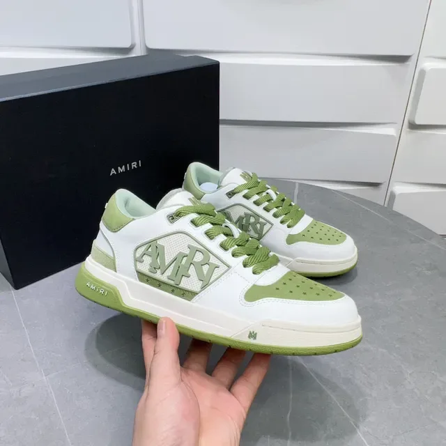 Amiri MA Court Blanc et Vert Clair Lifestyle Sneakers 7