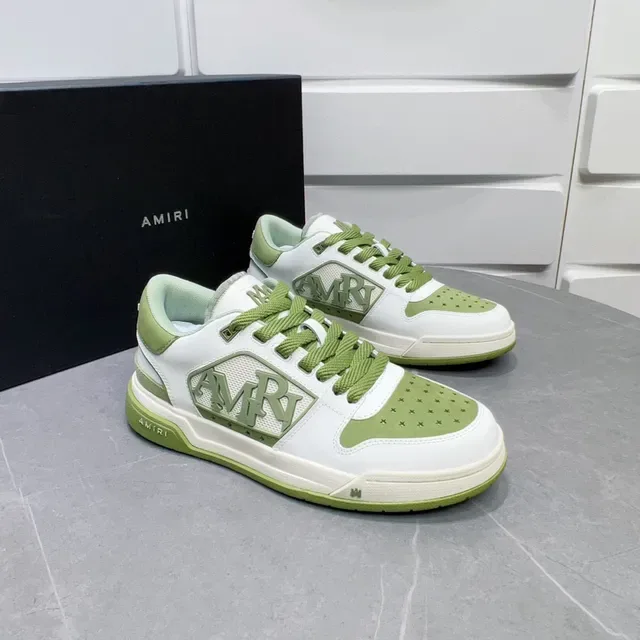 Amiri MA Court Blanc et Vert Clair Lifestyle Sneakers 8