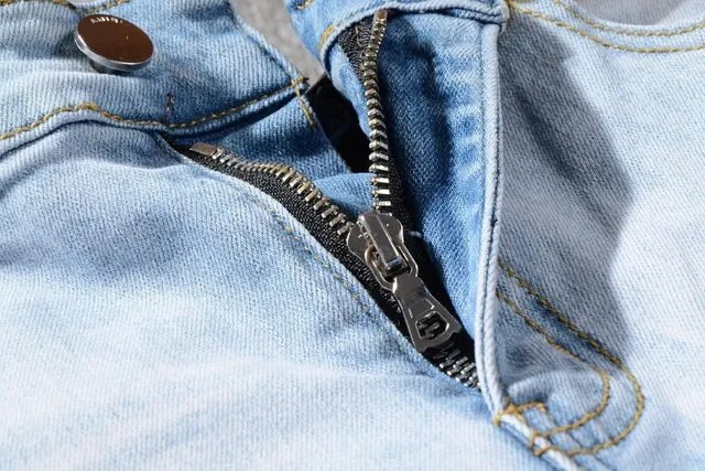 Jeans Amiri patchwork distressed light-wash slim-fit 8