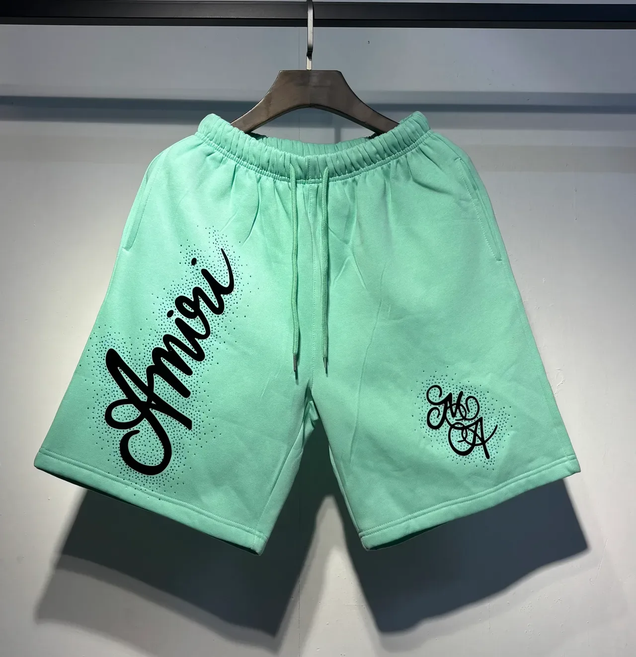 Amiri Script Logo Gradient Dot Shorts 3