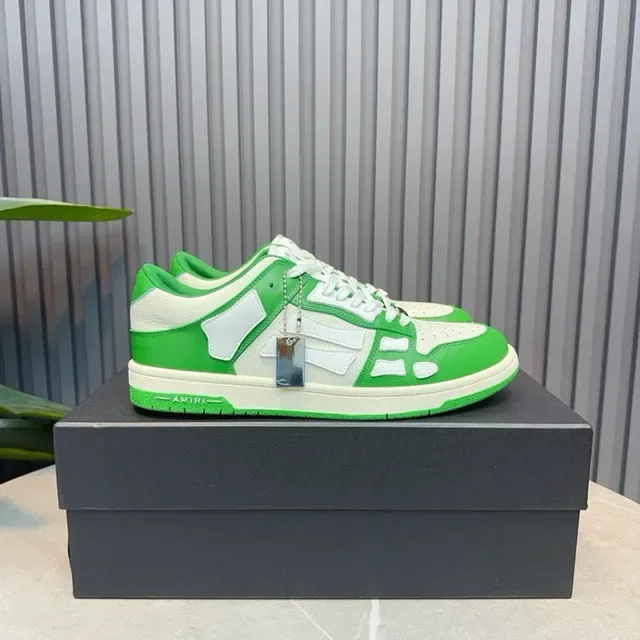 Amiri Skel Top Vert et Blanc Sneakers Lifestyle 8