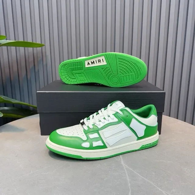 Amiri Skel Top Vert et Blanc Sneakers Lifestyle 9
