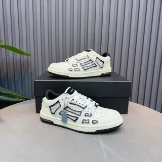 Amiri Skel Top Low Off-White and Black Lifestyle Sneakers