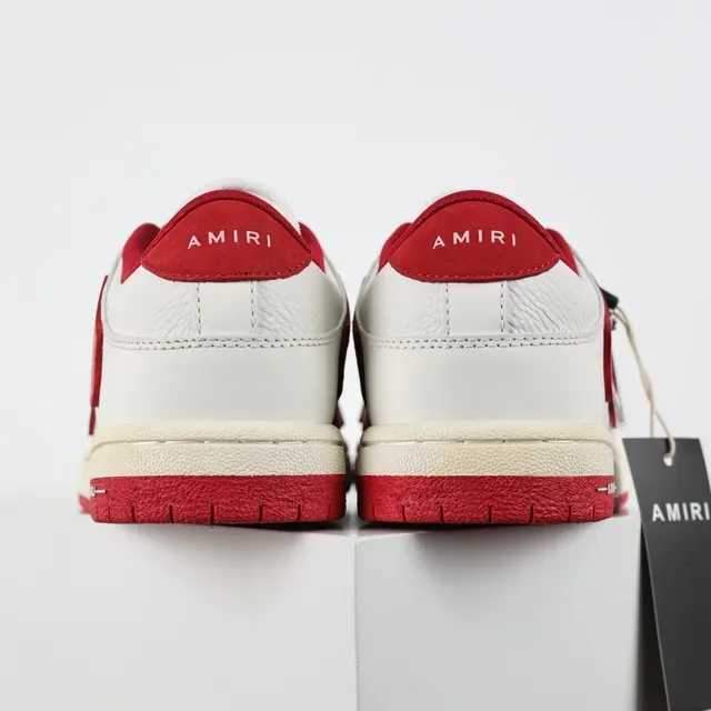Amiri Skel Top Blancs et Rouges Sneakers Lifestyle 8