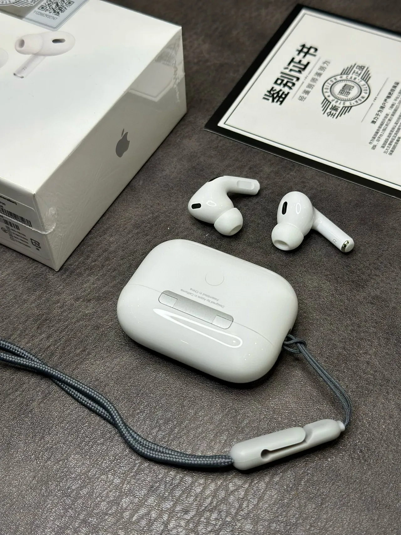 Apple AirPods Pro White Gray Stem-Style Matte TWS Earbuds 2