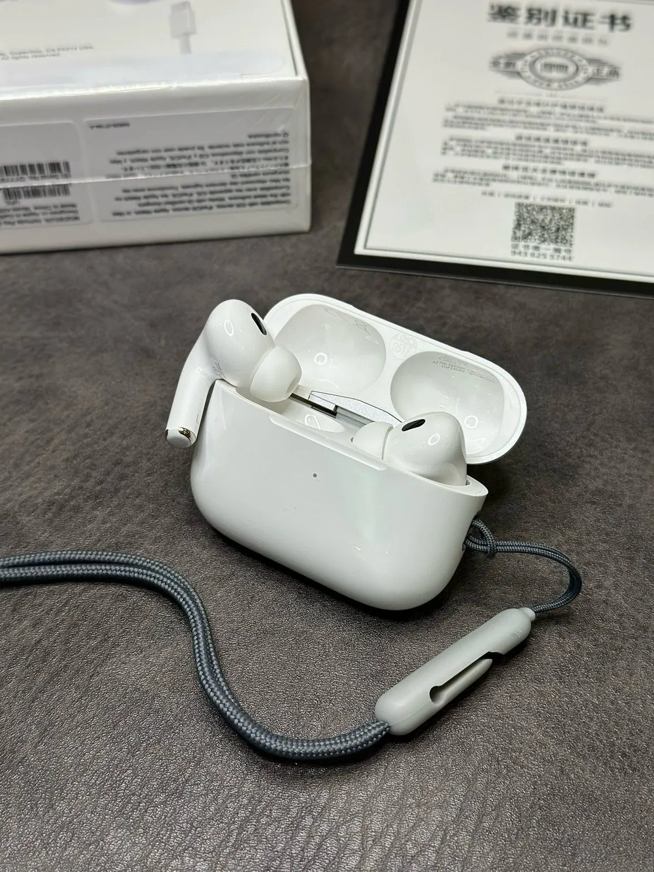 Apple AirPods Pro White Gray Stem-Style Matte TWS Earbuds 4