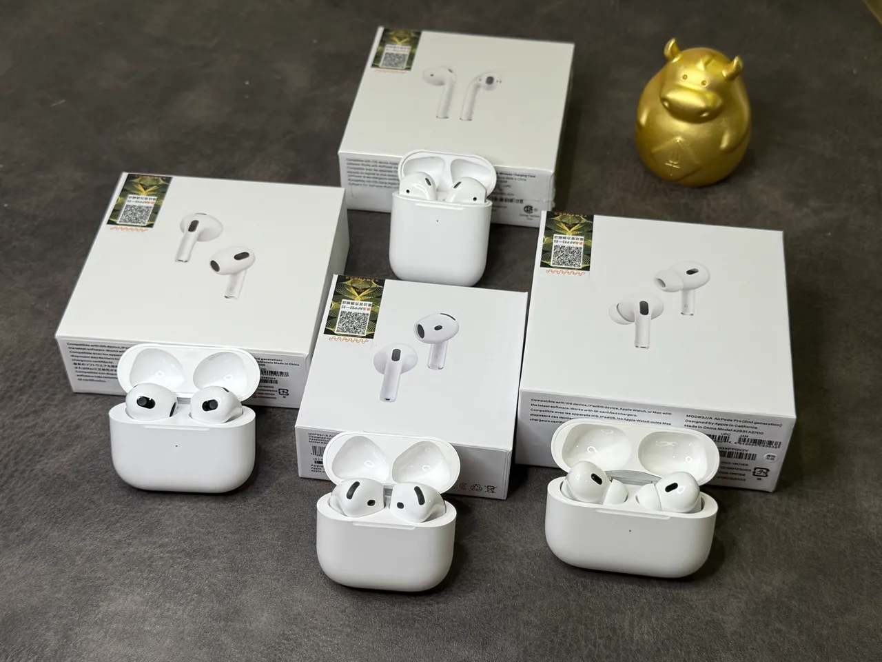 Apple AirPods White Stem-Style Open-Fit TWS Earbuds 2