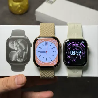 Apple Beige Gold Flat-Edged Case Digital Crown Sports Watch