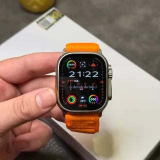 Apple Watch Ultra Orange Woven Band Sports Watch