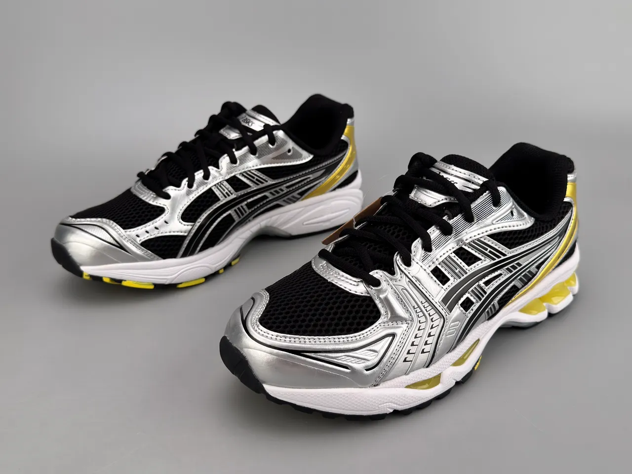 ASICS Gel-Kayano 14 Argent Noir Jaune Chaussures de course 7