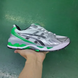 ASICS Gel-Kayano 14 Silver Green Running Shoes
