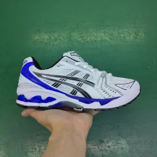 ASICS Gel-Kayano White and Royal Blue Running Shoes