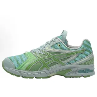 ASICS Green Blue Mesh Upper Synthetic Overlays Running Shoes