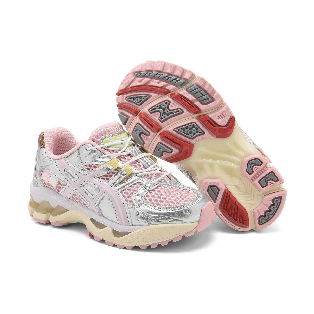 ASICS White Blue Structured Medial Cage Mesh-Synthetic Upper Running Shoes 10