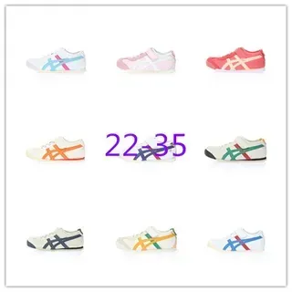 ASICS White Multicolor Low-Top Lace-Up Lifestyle Sneakers