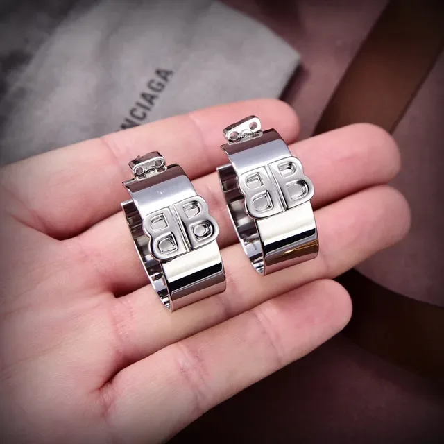بالنسياغا BB Ring حلقات معدنية مصقولة فضية وذهبية 2