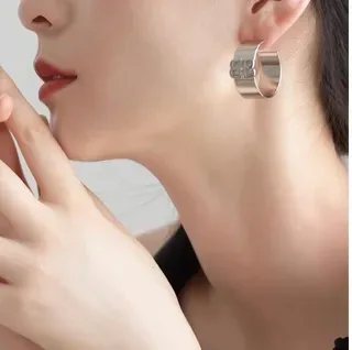 بالنسياغا BB Ring حلقات معدنية مصقولة فضية وذهبية 6