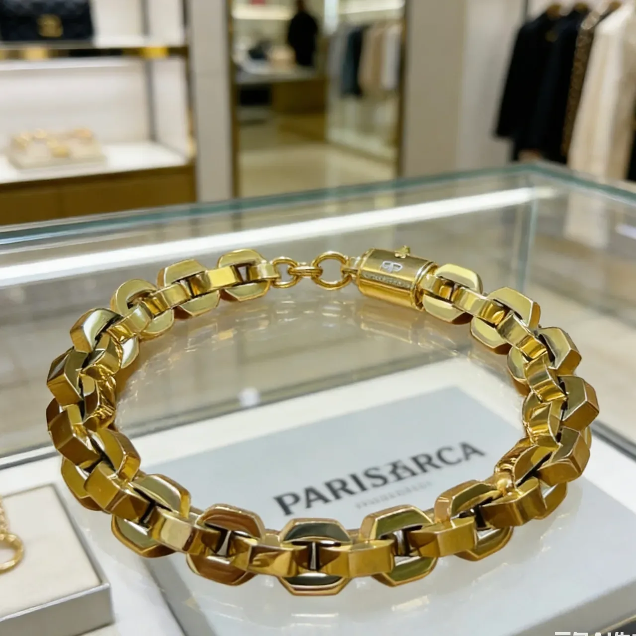 Balenciaga Bracelet Chaîne Curb Doré 4