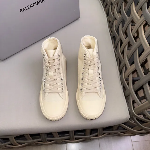 Balenciaga Defender Beige Haut Talon Toile Lifestyle Sneakers 2