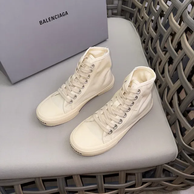 Balenciaga Defender Beige Haut Talon Toile Lifestyle Sneakers 3
