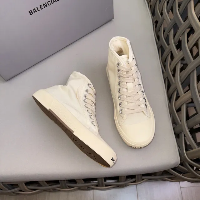 Balenciaga Defender Beige Haut Talon Toile Lifestyle Sneakers 4
