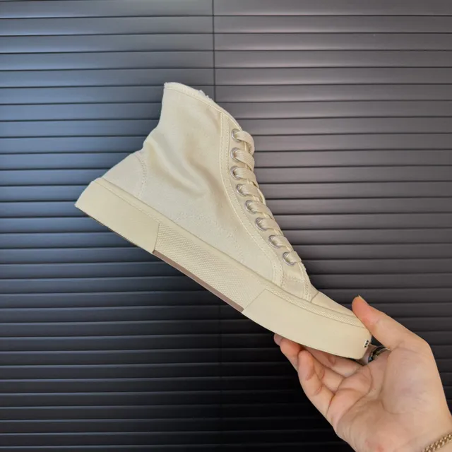 Balenciaga Defender Beige Haut Talon Toile Lifestyle Sneakers 6