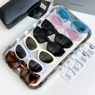 Balenciaga Hourglass Cat-Eye Acetate Sunglasses