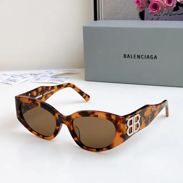 Balenciaga ساعة الرمل كات آي أسيتيت نظارات شمسية 2