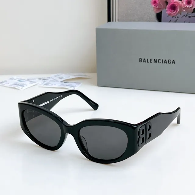 Balenciaga ساعة الرمل كات آي أسيتيت نظارات شمسية 3