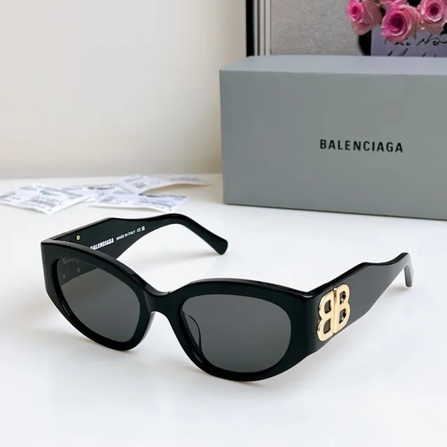 Balenciaga ساعة الرمل كات آي أسيتيت نظارات شمسية 4