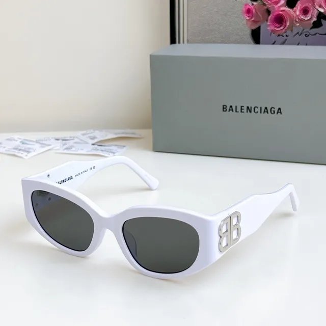 Balenciaga ساعة الرمل كات آي أسيتيت نظارات شمسية 6