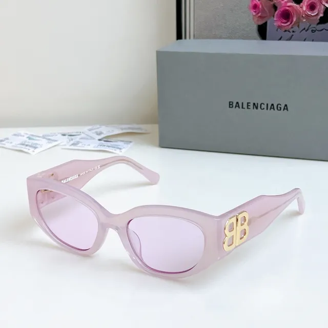 Balenciaga ساعة الرمل كات آي أسيتيت نظارات شمسية 7