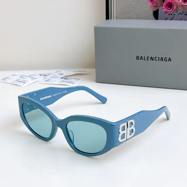 Balenciaga ساعة الرمل كات آي أسيتيت نظارات شمسية 8