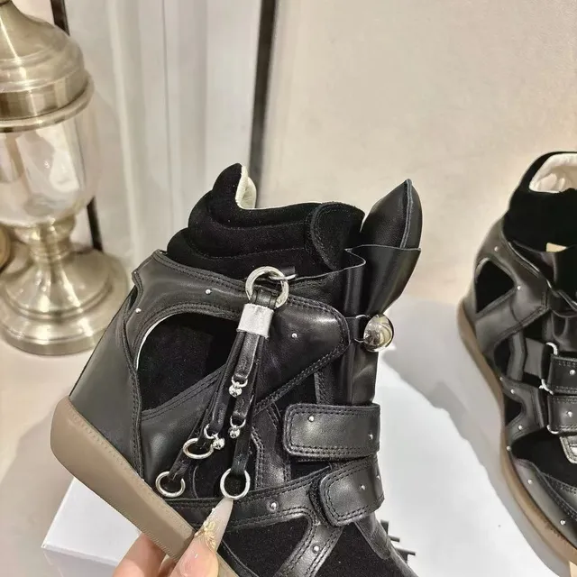 Balenciaga Le Cagole Black Strapped Ankle Boot 3