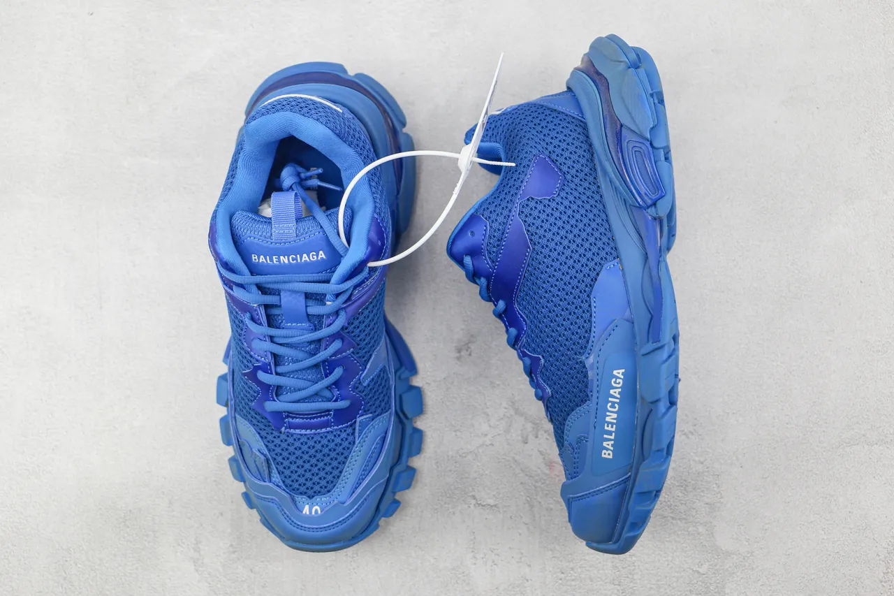 Balenciaga Runner Tênis Chunky Monocromático Azul 3