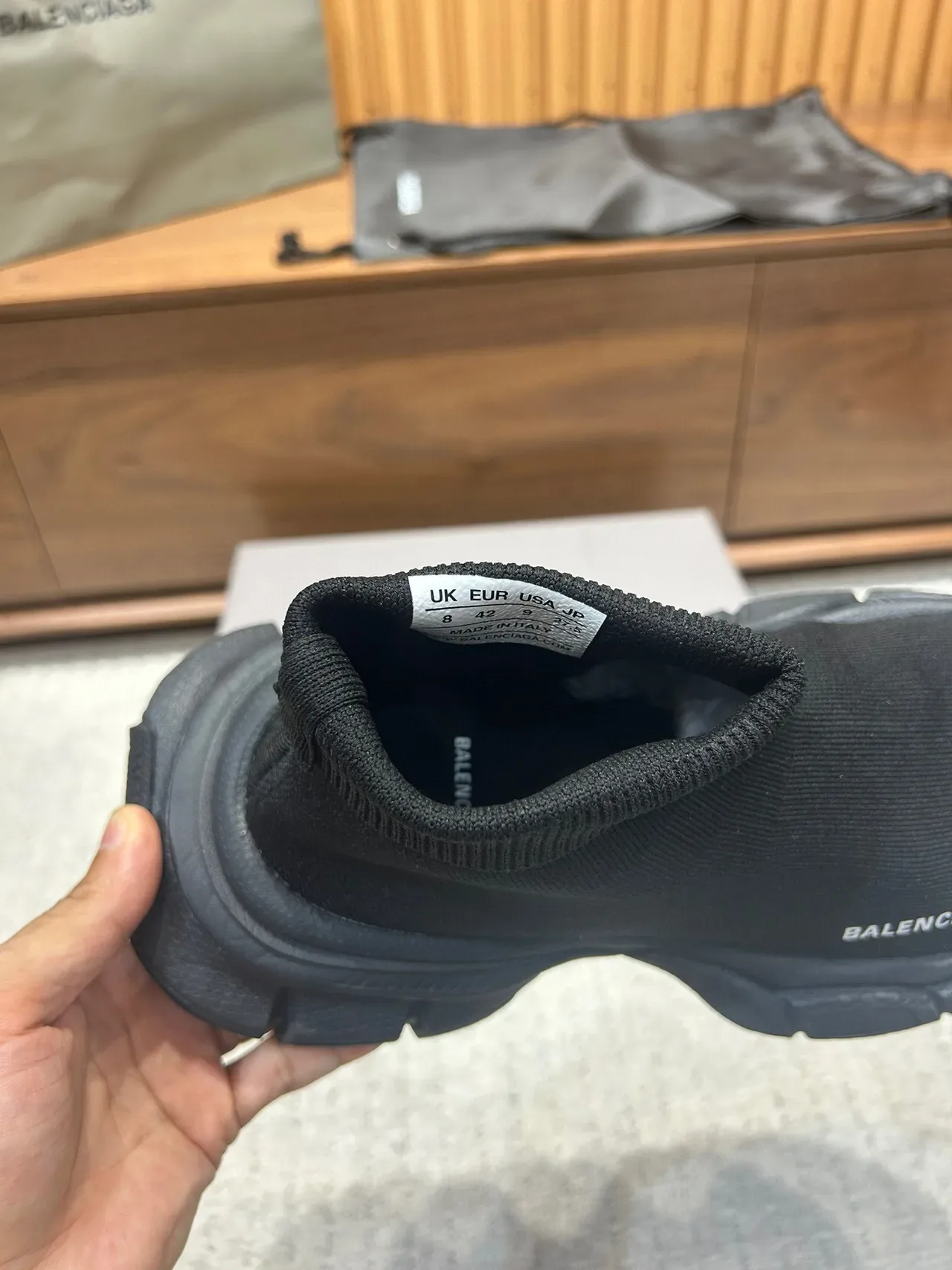 Balenciaga Speed Trainer Zapatillas Negras Chunky Sock-Fit 2