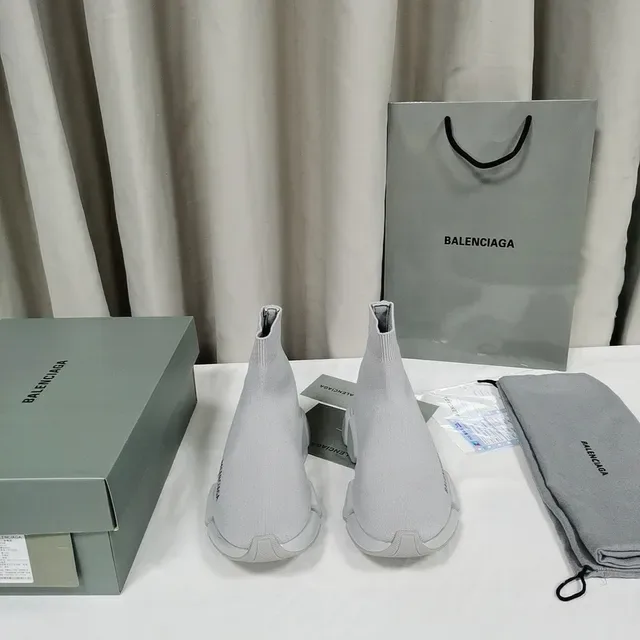 Balenciaga Speed Trainer Chaussures Lifestyle Gris Clair 2