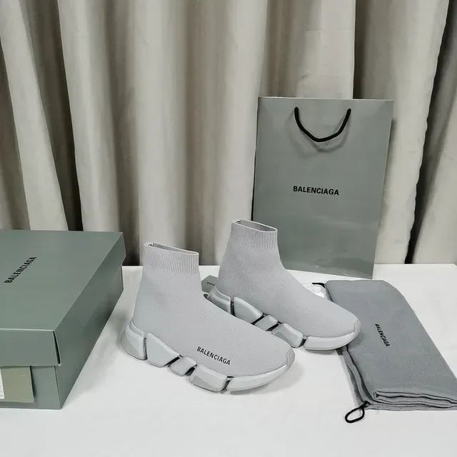 Balenciaga Speed Trainer Chaussures Lifestyle Gris Clair 3